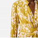 BLUZA ELISABETTA FRANCHI, Georgette, Sash Belt, Yellow - CA11051E2DJ4 BLUZA ELISABETTA FRANCHI, Georgette, Sash Belt, Yellow - CA11051E2DJ4