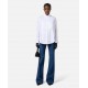CAMASA ELISABETTA FRANCHI, tuxedo details, Bumbac, Alb - CA11056E2100