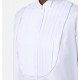 CAMASA ELISABETTA FRANCHI, tuxedo details, Bumbac, Alb - CA11056E2100