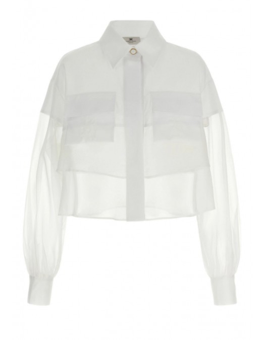 Camasa ELISABETTA FRANCHI, Organza shirt,  oversized fit - CA11861E2360