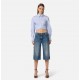 Camasa ELISABETTA FRANCHI, Cotton poplin shirt with waistband - CA12161E2019