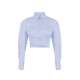 Camasa ELISABETTA FRANCHI, Cotton poplin shirt with waistband - CA12161E2019