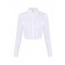 Camasa ELISABETTA FRANCHI, Cotton shirt with flaps and embroideries