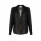 Camasa ELISABETTA FRANCHI, georgette fabric, Colier atasat, Negru