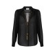 Camasa ELISABETTA FRANCHI, georgette fabric, Colier atasat, Negru - CA13357E2110 Camasa ELISABETTA FRANCHI, georgette fabric, Colier atasat, Negru - CA13357E2110