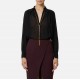 Camasa ELISABETTA FRANCHI, georgette fabric, Colier atasat, Negru - CA13357E2110 Camasa ELISABETTA FRANCHI, georgette fabric, Colier atasat, Negru - CA13357E2110