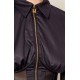Camasa ELISABETTA FRANCHI, Crop Shirt with Transparent Bustier and Front Zip - CA14061E2110