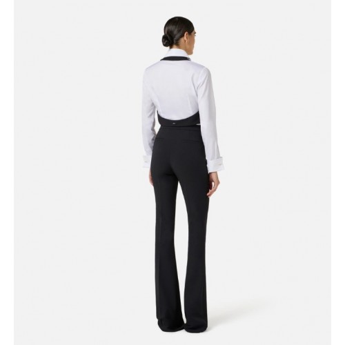 Camasa ELISABETTA FRANCHI, Cotton shirt with tie and waistcoat