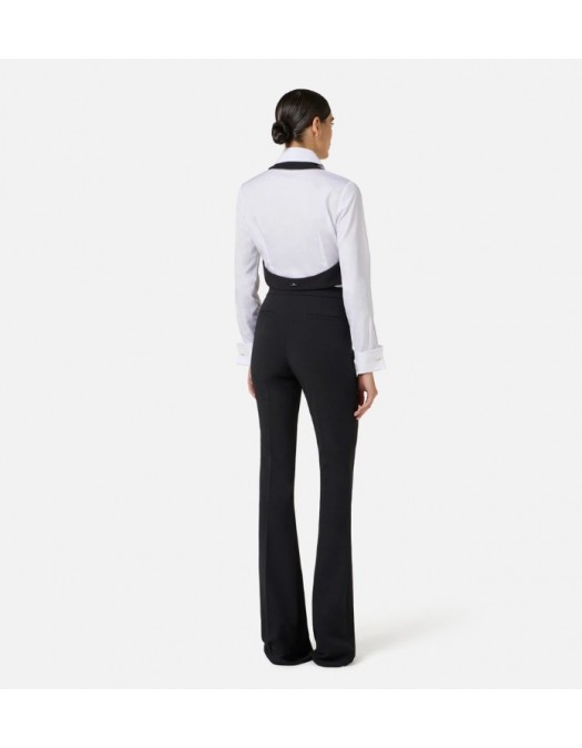 Camasa ELISABETTA FRANCHI, Cotton shirt with tie and waistcoat - CA14261E2221