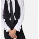 Camasa ELISABETTA FRANCHI, Cotton shirt with tie and waistcoat - CA14261E2221