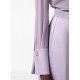 Camasa ELISABETTA FRANCHI, Long-sleeved lilac silk shirt with cuff detail - CA14861E2EV7