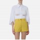 Camasa ELISABETTA FRANCHI, Shirt in stretch cotton, Alb - CA15062E2100