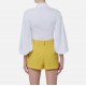 Camasa ELISABETTA FRANCHI, Shirt in stretch cotton, Alb - CA15062E2100