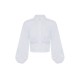 Camasa ELISABETTA FRANCHI, Shirt in stretch cotton, Alb - CA15062E2100