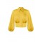 Camasa ELISABETTA FRANCHI, Shirt in stretch cotton, Galben