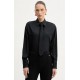 Camasa ELISABETTA FRANCHI, Cotton shirt with tie, Regular fit, Negru - CA15261E2100