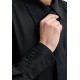 Camasa ELISABETTA FRANCHI, Cotton shirt with tie, Regular fit, Negru - CA15261E2100