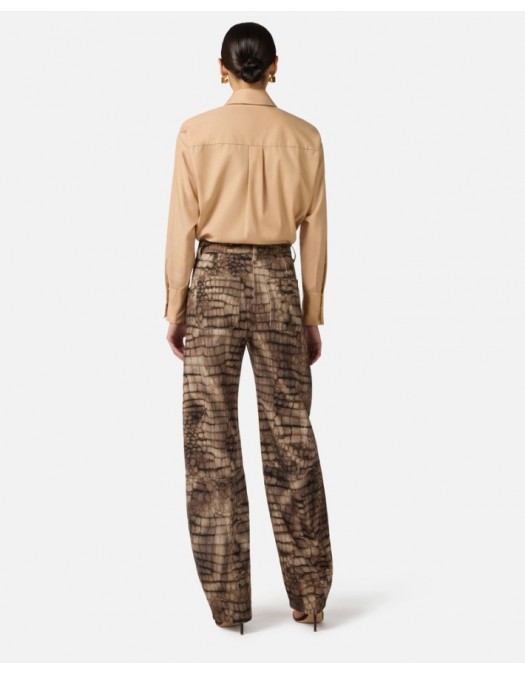 Camasa ELISABETTA FRANCHI, Cotton shirt with tie, Regular fit - CA15261E2470