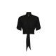 Camasa ELISABETTA FRANCHI, Bowtie blouse, Negru - CA15862E2110