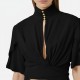 Camasa ELISABETTA FRANCHI, Bowtie blouse, Negru - CA15862E2110