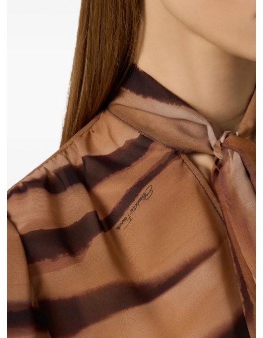 Camasa ELISABETTA FRANCHI, tie-neck shirt - CA16062E2470