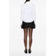 Camasa ELISABETTA FRANCHI, Cotton shirt with bow, Alb - CA16266E2100