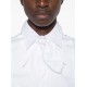 Camasa ELISABETTA FRANCHI, Cotton shirt with bow, Alb - CA16266E2100