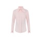 Camasa ELISABETTA FRANCHI, Cotton shirt with bow, Roz - CA16266E2FL2