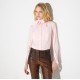 Camasa ELISABETTA FRANCHI, Cotton shirt with bow, Roz - CA16266E2FL2