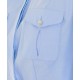 Camasa ELISABETTA FRANCHI, Cotton poplin shirt with flounce, Albastru - CA16967E2019