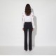 Camasa ELISABETTA FRANCHI, Cotton shirt with bow tie, Alb - CA17367E2100