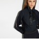 Camasa ELISABETTA FRANCHI, Cotton shirt with bow tie, Negru - CA17367E2110