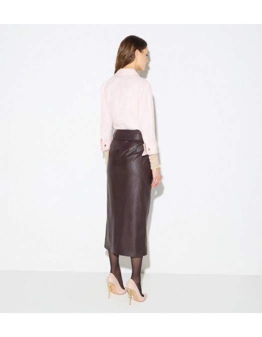 Camasa ELISABETTA FRANCHI, Cotton shirt with sashes - CA18366E2FL2