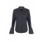 Camasa ELISABETTA FRANCHI, Cotton striped shirt, Negru