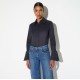 Camasa ELISABETTA FRANCHI, Cotton striped shirt, Negru - CA18866E2110