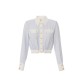 CAMASA ELISABETTA FRANCHI, Logo aurii, Albastru/Alb - CAT0156E2EF5 CAMASA ELISABETTA FRANCHI, Logo aurii, Albastru/Alb - CAT0156E2EF5