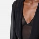 TOP ELISABETTA FRANCHI, Silk Georgette, Body Design, Black - CB00152E2110 TOP ELISABETTA FRANCHI, Silk Georgette, Body Design, Black - CB00152E2110