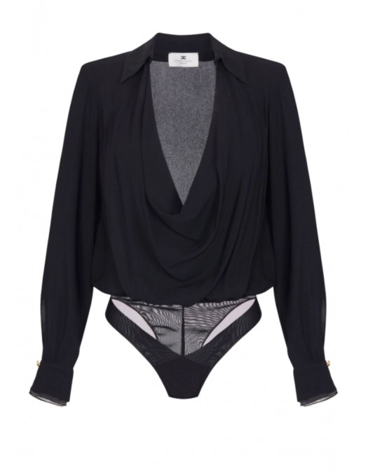 Body ELISABETTA FRANCHI,VISCOSE GEORGETTE BODYSUIT - CB00261E2110