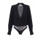 Body ELISABETTA FRANCHI,VISCOSE GEORGETTE BODYSUIT