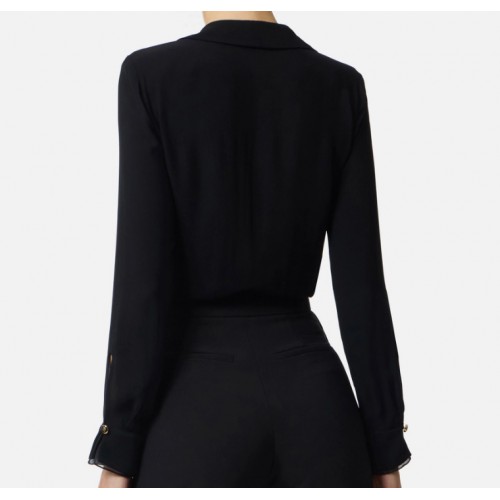 Body ELISABETTA FRANCHI,VISCOSE GEORGETTE BODYSUIT