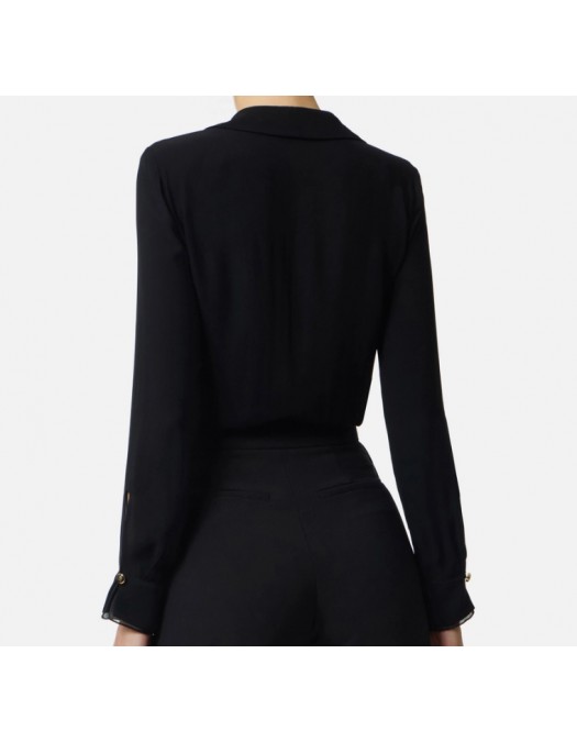 Body ELISABETTA FRANCHI,VISCOSE GEORGETTE BODYSUIT - CB00261E2110