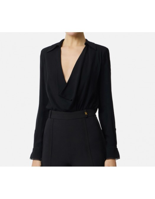 Body ELISABETTA FRANCHI,VISCOSE GEORGETTE BODYSUIT - CB00261E2110