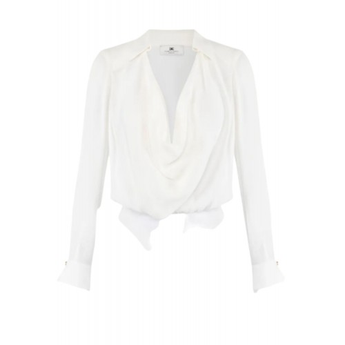 Body ELISABETTA FRANCHI, Cowl-neck blouse