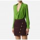 Body ELISABETTA FRANCHI, Bodysuit in viscose georgette fabric - CB00261E2EV3