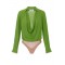 Body ELISABETTA FRANCHI, Bodysuit in viscose georgette fabric