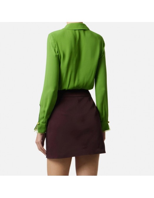 Body ELISABETTA FRANCHI, Bodysuit in viscose georgette fabric - CB00261E2EV3