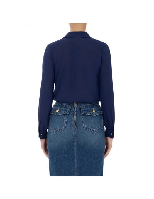 CAMASA ELISABETTA FRANCHI, Bodysuit Style, Navy Blue - CB00751E2DC8