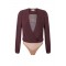Body ELISABETTA FRANCHI, Bodysuit in viscose georgette fabric with necklace