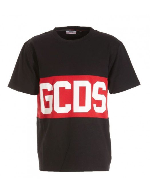 Tricou GCDS, Black, Logo Brand Red - CC94M13014602