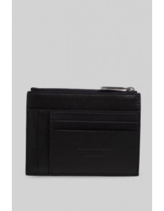 Portofel DSQUARED2, BLACK Leather card holder - CCM0038046000012124